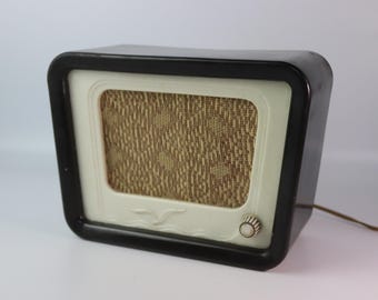 Vintage Carbolite Radio – USSR 1950s – Soviet Bakelite Radio Case – Retro Decor –Old Electronics Part – Radio Corps