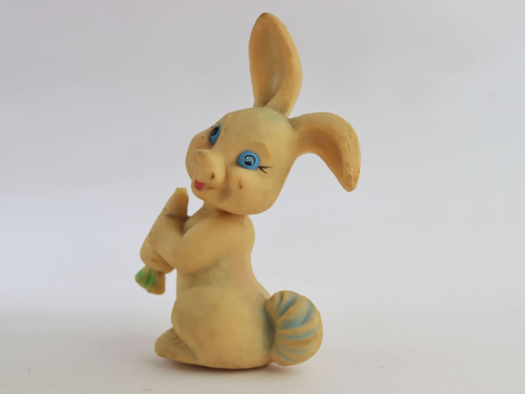 Vintage Rubber Bunny, Rabbit, Vintage Hare, Old Toy, Vintage Toy ...