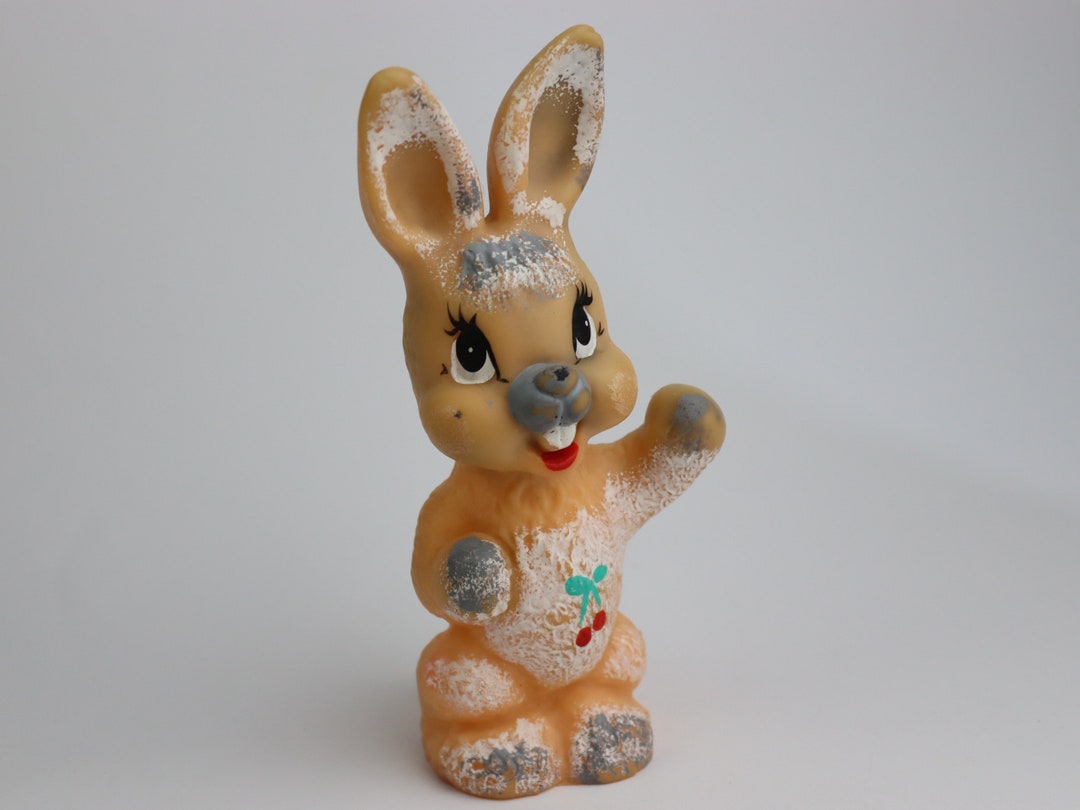 Vintage Rubber Bunny, Rabbit, Vintage Hare, Old Toy, Vintage Toy ...