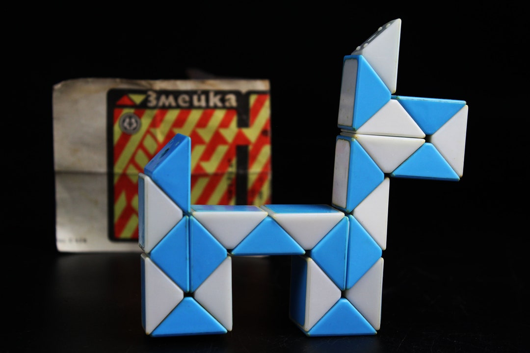 Serpiente rompecabezas vintage, serpiente rubik soviética