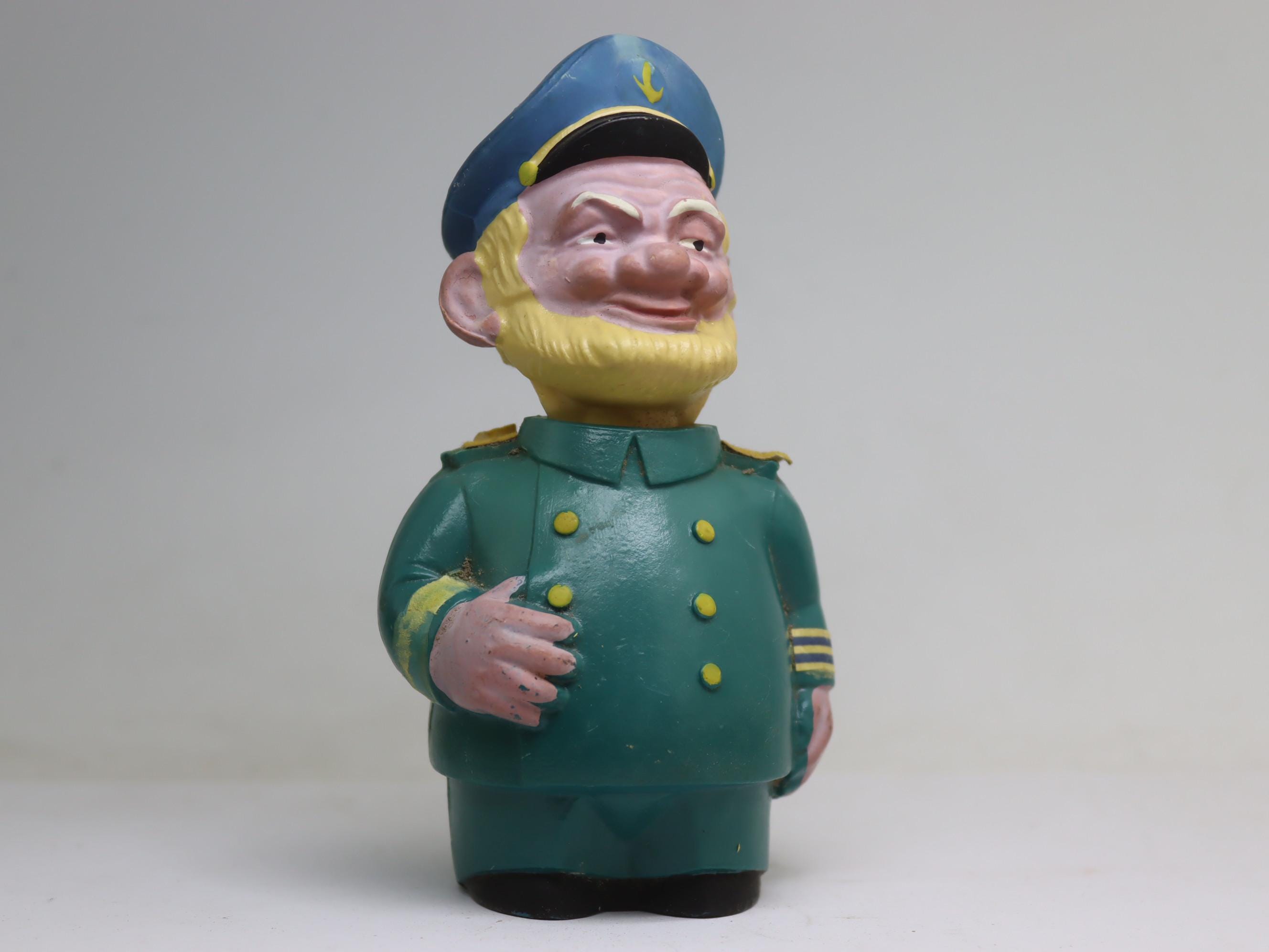 vintage bobblehead captain, doll with shaking head, doll nodding head, soviet sailor, sea wolf, admiral, souvenir old doll pupa antique USSR