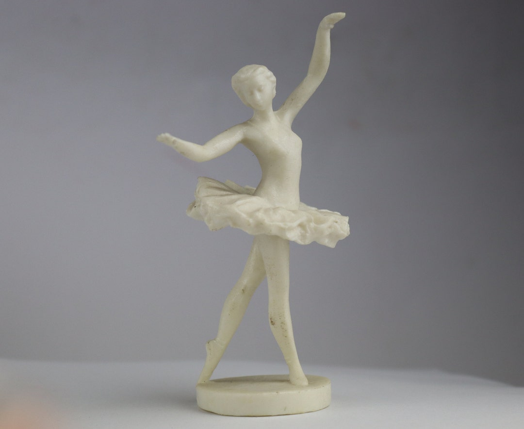 Vintage Ballerina Statuette, Jewelry Holder, Soviet Souvenir, Christmas