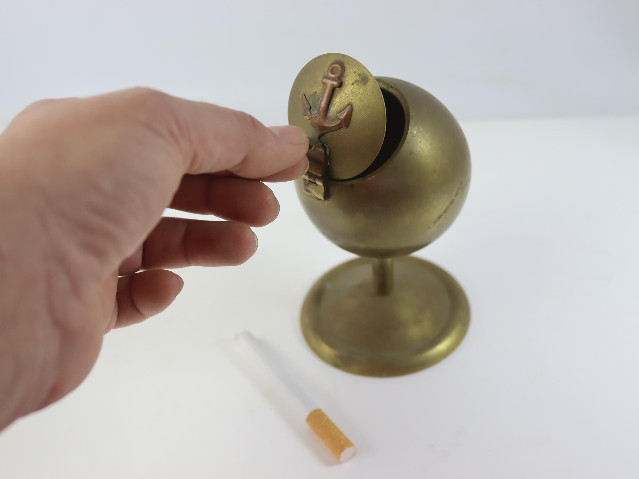 Brass Flip Top Ashtray - Etsy