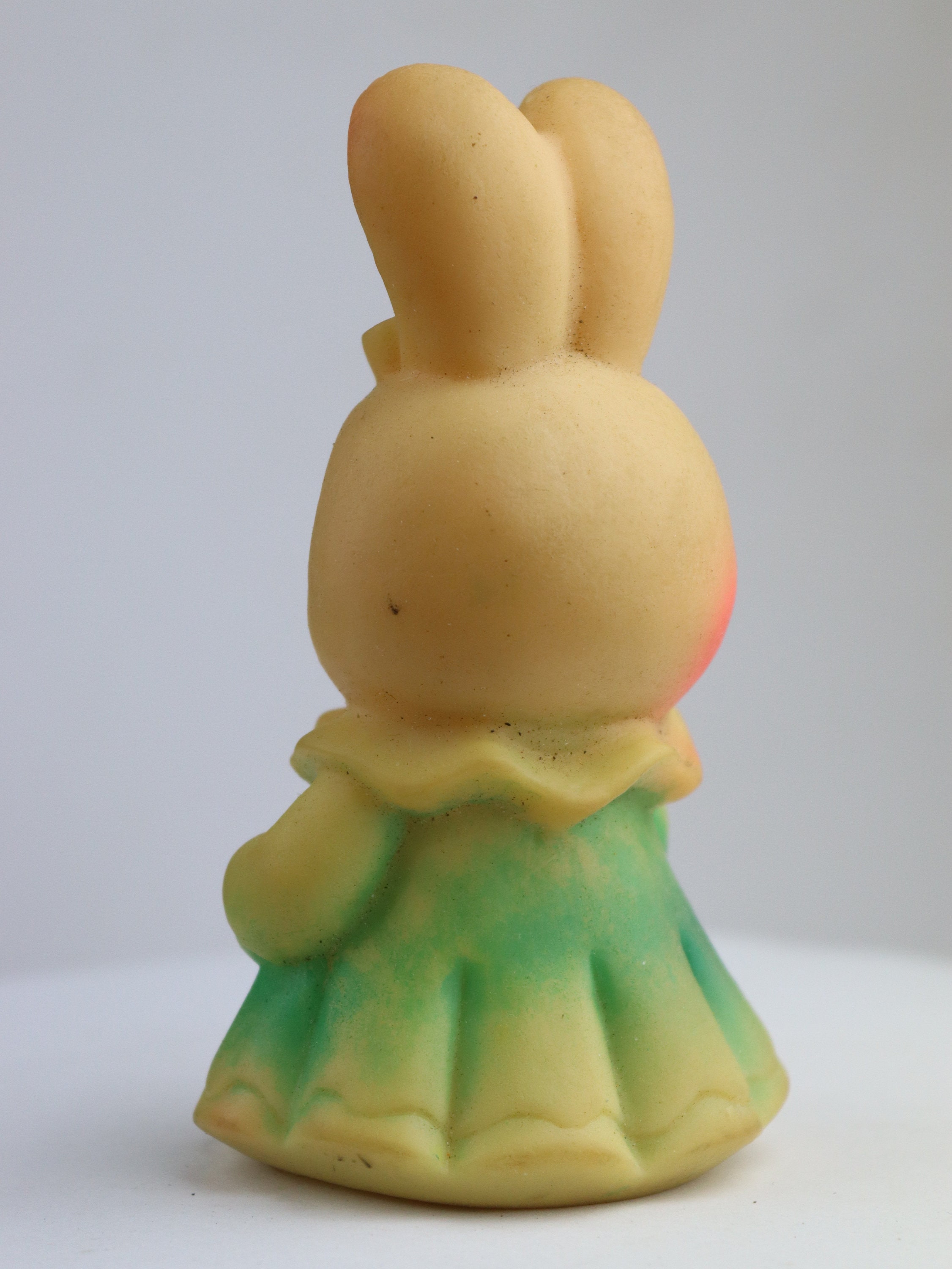 Vintage Rubber Bunny in Dress, Rabbit, Vintage Hare, Old Toy, Vintage ...