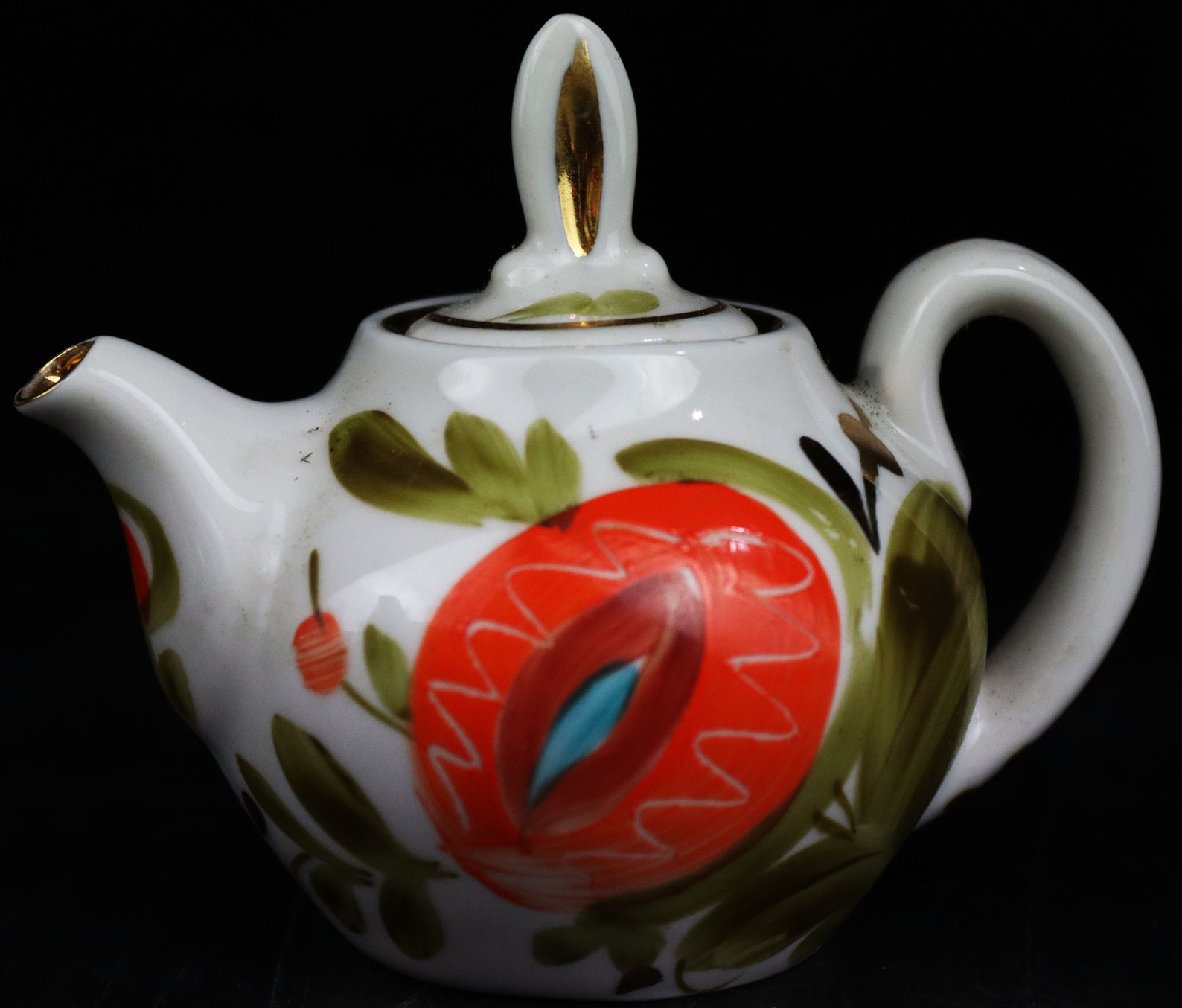 Three Vintage Porcelain Teapots Large Soviet Teapot Russia Etsy