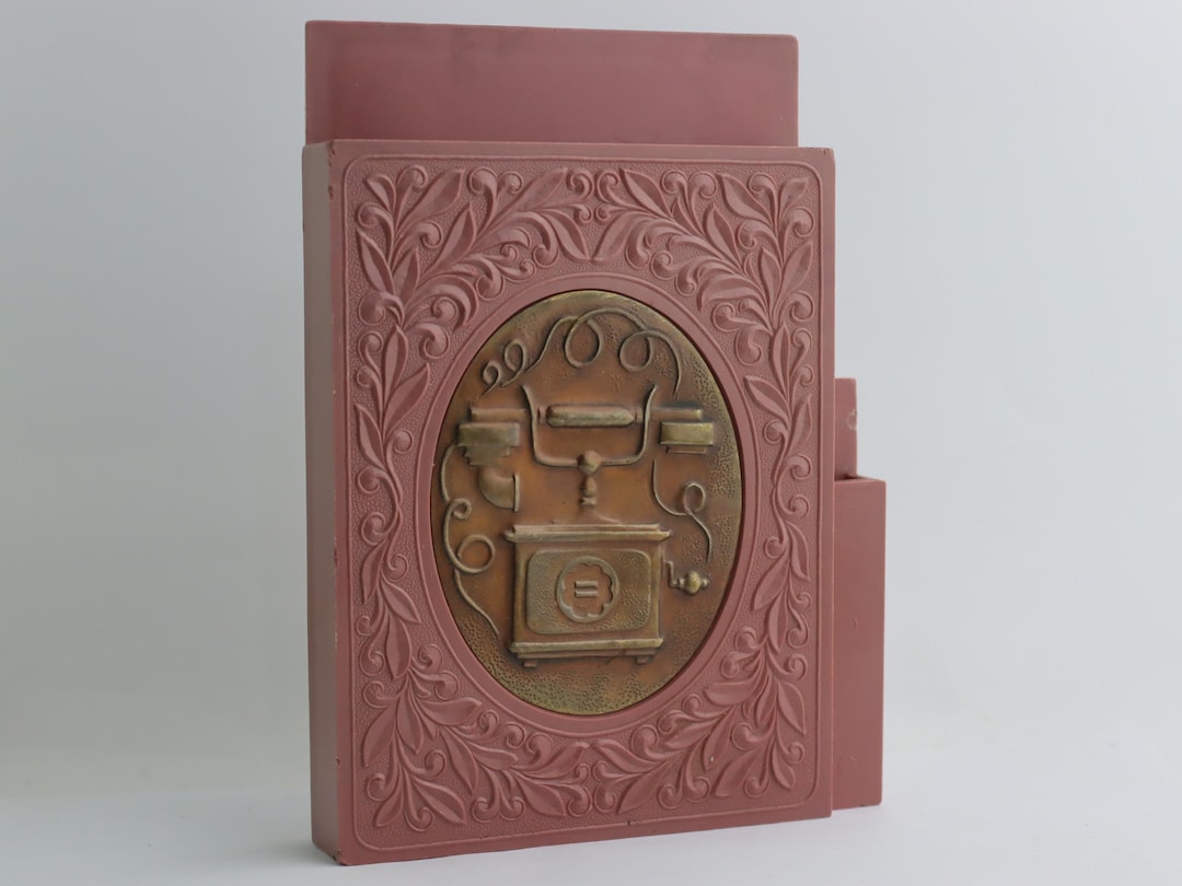 Vintage Phone Book Notepad Holder, Notebook Pen Keeper, Vintage Phone ...