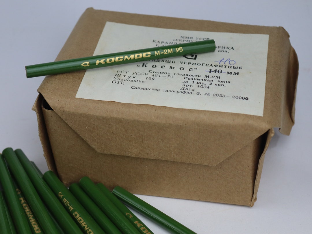 1979 New 100 Vintage Wooden Pencils Cosmos in Native Box. Etsy