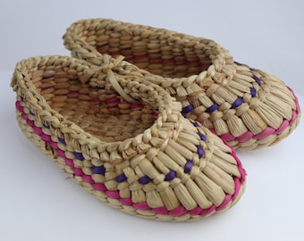 new kids vintage russia shoes lapti, russian folk bast shoes, handmade soviet wicker shoes, shoes woven straw, birch bark shoes,rustic style