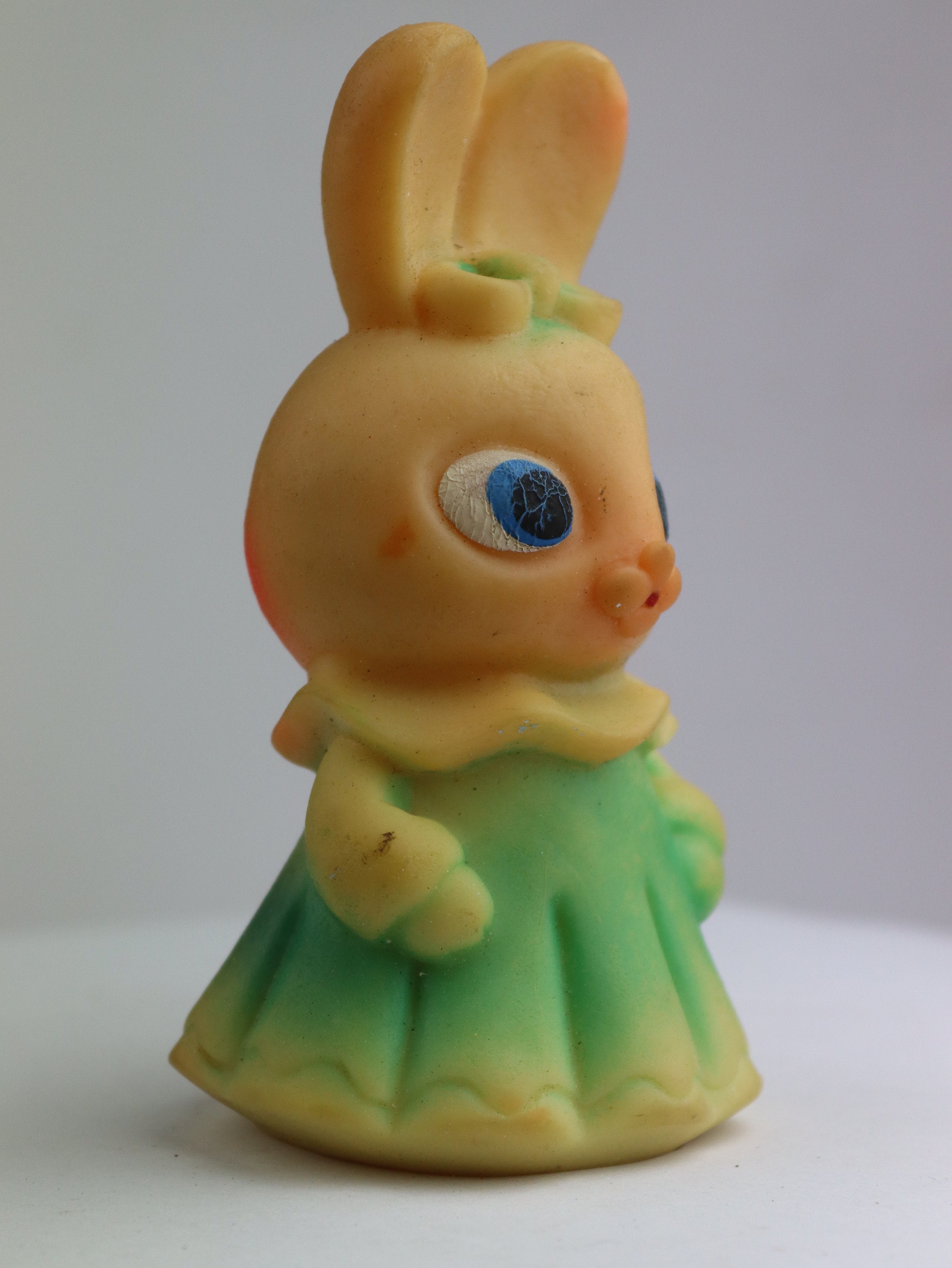 Vintage Rubber Bunny in Dress, Rabbit, Vintage Hare, Old Toy, Vintage ...