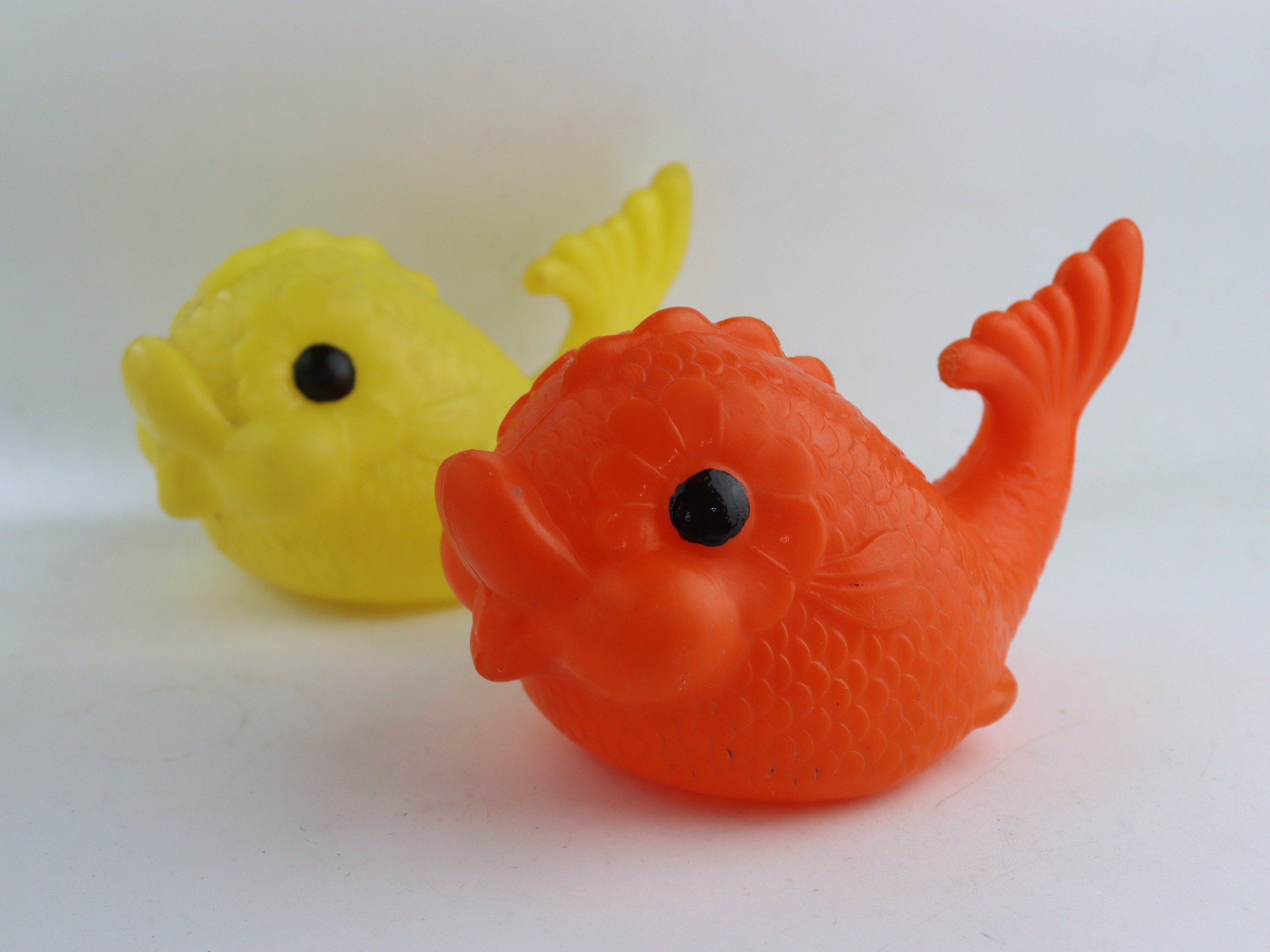 Two Vintage Plastic Fish, Soviet Fish Toy, Vintage Fish, Soviet