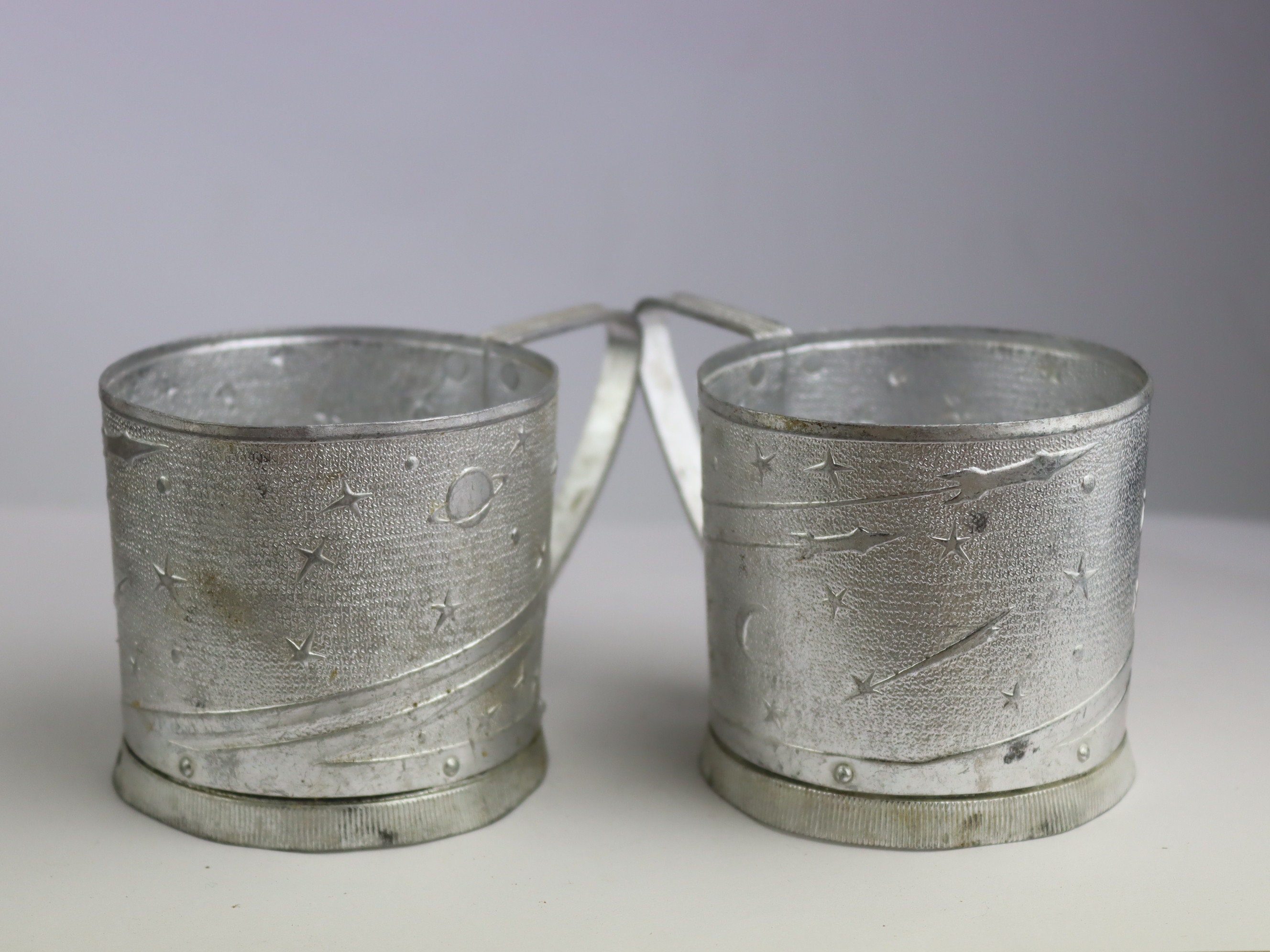 Sputnik Retro Vintage Russian Soviet Podstakannik Tea Glass Cup Holder USSR