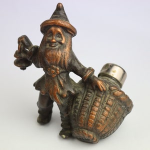 vintage salt shaker gnome , soviet leprechaun for spices , kitchen kit,  salt shaker, Soviet kitchen set, old pepper pot, kitchen decor,