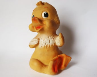 canard en caoutchouc vintage, oie soviétique, jouets vintage russes, dessin animé soviétique, jouet de l'urss, poussin, caneton, poupée de salle de bains de l'urss