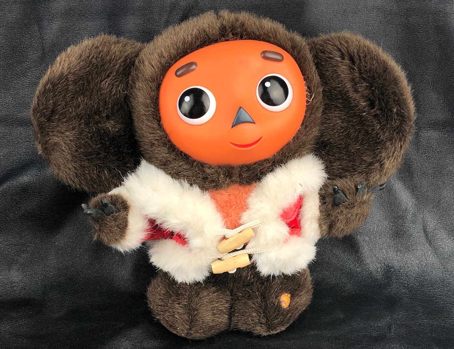 Vintage toy cheburashka in a plush coat . soviet plush | Etsy