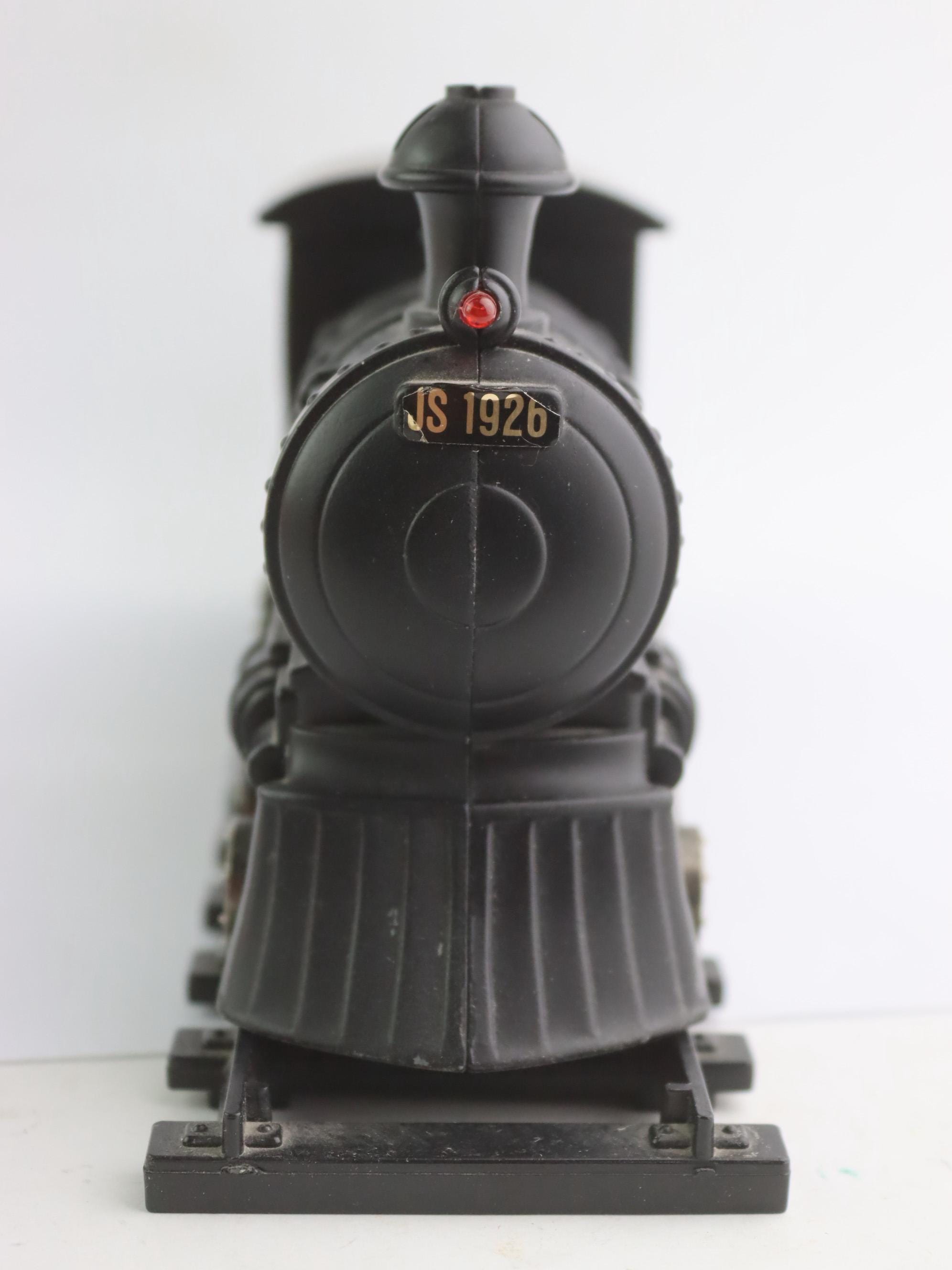 Vintage Metal Cigarette Case and Gas Lighter Locomotive Js
