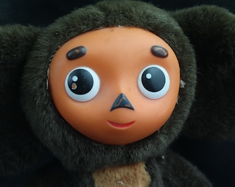 ビンテージ チェブラーシカ ぬいぐるみ 1758 旧ソビエト チェブラーシカ レアカラー レッド ぬいぐるみ