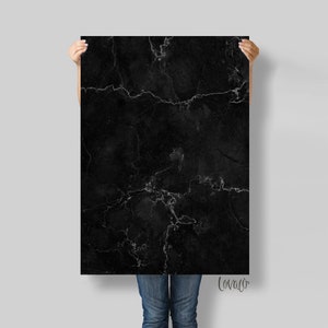 Black marble Food Photography Backdrop for food, newborn, Product, Instagram, Flat lay, Photo - Lov3185