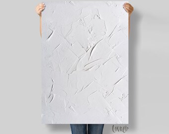 Photography Backdrop PVC white texture putty wall for Product, Instagram, Flat lay & Food - Lov2032