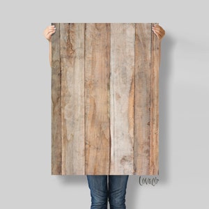 May include: A rustic wood backdrop with a weathered, natural finish. The wood planks are arranged vertically, creating a textured surface.