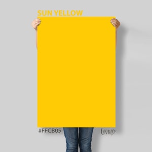 Sun Yellow solid color Photography Backdrop for Product, Instagram, Flat lay, Social, New born & Food Photography - Lov4024