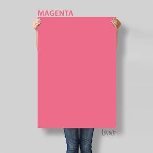Magenta Photography Backdrop: Solid Color Vinyl, Flat Lay Prop