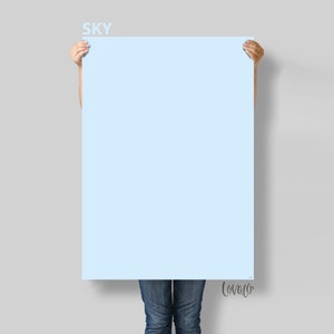 Blue Sky solid color Photography Backdrop for Product, Instagram, Flat lay, Social, New born & Food Photography - Lov4039