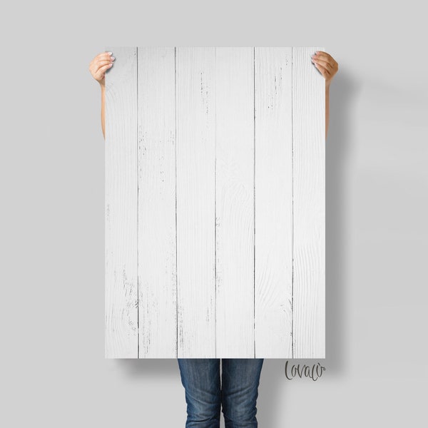 white wood backdrops for Food Photography, vinyl Backdrop for Product, Instagram, Flat lay & social media Photo - Lov3042