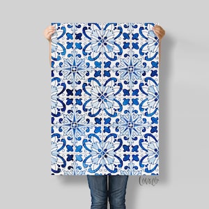 Photography Backdrop Mediterranean tiles for wedding, Product, Instagram, Flat lay & Food Photography - Lov3053
