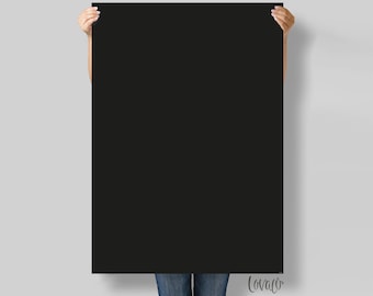 Black solid color Photography Backdrop for Product, Instagram, Flat lay, Social, New born & Food Photography - Lov4032