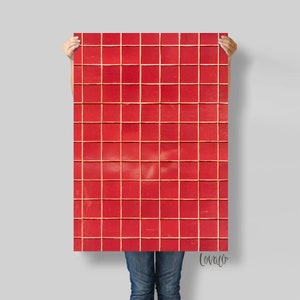Red Food Photography Backdrop, surface for Products, Instagram, Flat lay & Food Photography - Lov3189