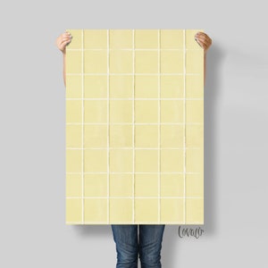 Food Photography Backdrop pale yellow tiles concrete for Product, Instagram, Flat lay & Food Photography Lov3110 image 1