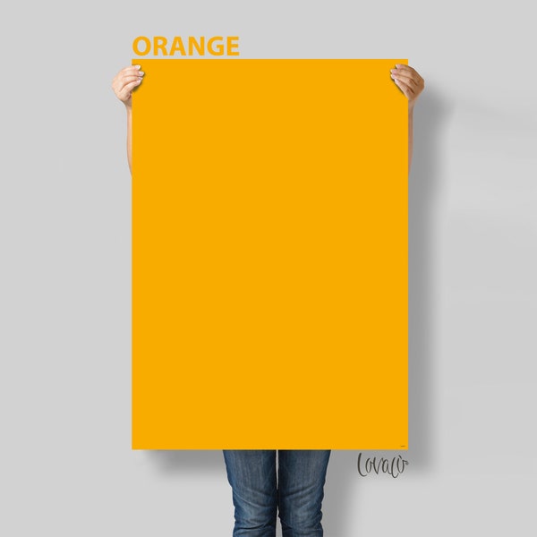 Orange solid color Photography Backdrop for Product, Instagram, Flat lay, Social, New born & Food Photography - Lov4045