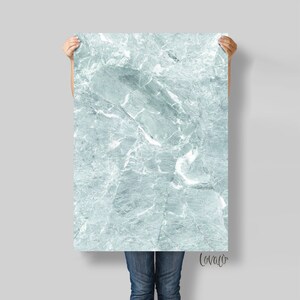 Light Blue Marble Vinyl Photography Backdrop: Food & Product Styling