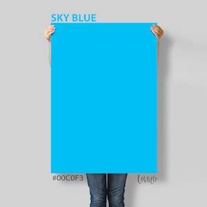 Sky Blue solid color Photography Backdrop for Product, Instagram, Flat lay, Social, New born & Food Photography - Lov4023