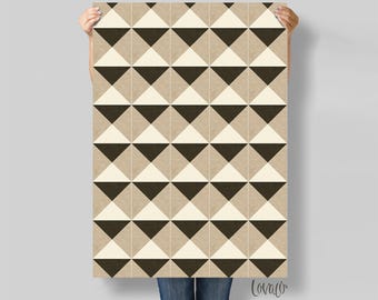Geometric Pattern Photography Backdrop: Dark Flat Lay Surface Lov5179