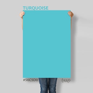 Turquoise Photography Backdrop: Vinyl Product Flat Lay, Newborn & Food Photography