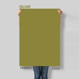 Green Olive solid color Photography Backdrop for Product, Instagram, Flat lay, Social, New born & Food Photography - Lov4030