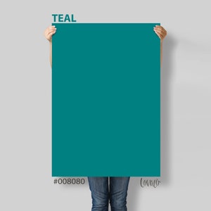Teal solid color Photography Backdrop for Product, Instagram, Flat lay, Social, New born & Food Photography - Lov4026