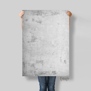 Stone white gray Vinyl Photography Backdrop for Product, Instagram, Flat lay & Food Photography - Lov656