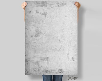 Stone white gray Vinyl Photography Backdrop for Product, Instagram, Flat lay & Food Photography - Lov656