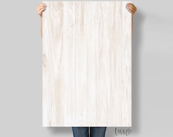 Photo Backdrop rustic white wood for Product, Instagram, Flat lay & Food Photography - Lov727