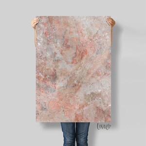 Terracotta Marble Photography Backdrop: Warm Earthy Stone Flat Lay Mat