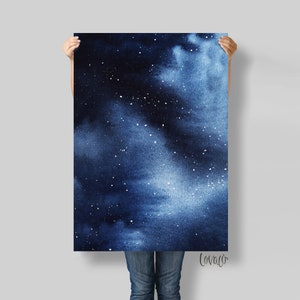 Watercolor blue Vinyl Photography Backdrop for Product, Instagram, Flat lay & Food Photography - Lov2003
