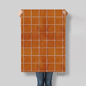 Food Photography Backdrop terracotta tiles concrete for Product, Instagram, Flat lay & Food Photography - Lov5018