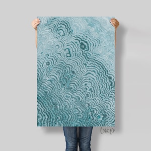 Turquoise Marble Vinyl Photography Backdrop: Food & Product Styling