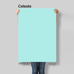 Blue celeste solid color Photography Backdrop for Product, Instagram, Flat lay, Social, New born & Food Photography - Lov4000