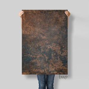 Food Photography Backdrop rusty steel for Product, Instagram, Flat lay Photography - Lov3087