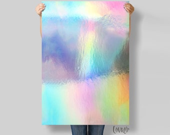 Vinyl Photography Backdrop iridescent rainbow for Product, Instagram, Flat lay & Food Photography - Lov824