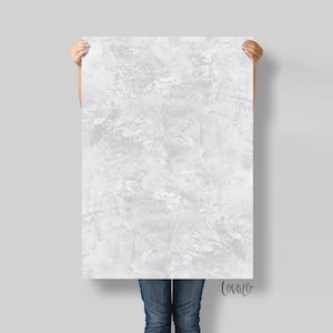 White Concrete Texture Vinyl Photography Backdrop: Product Flat Lay