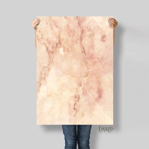 Rose Gold Marble Vinyl Photography Backdrop: Food & Product Styling